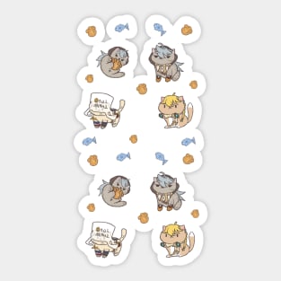 Genshin Cat set 1 Sticker